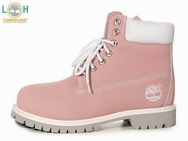 timberland femme talon rose